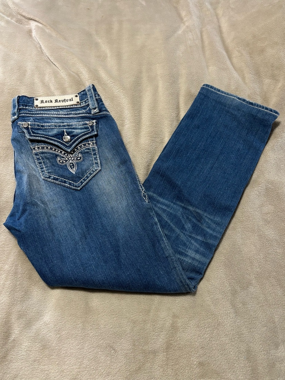 Rock Revival Jasmine Easy Straight Blue Jeans